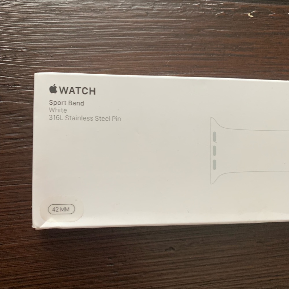 42mm authentic white Apple band